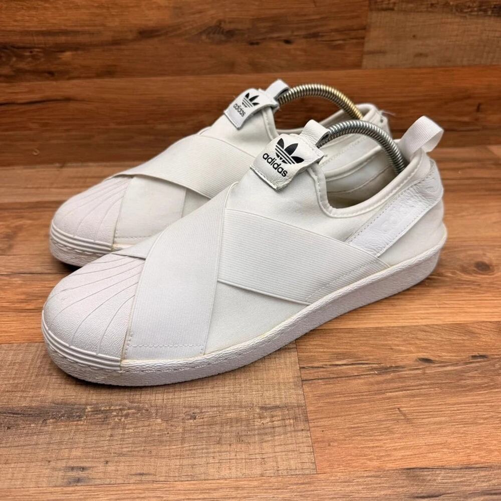 Adidas Shoes Womens 10 Sneaker Casual Superstar Slip On Comfort White shoes